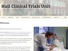 Tablet Screenshot of hullclinicaltrials.com